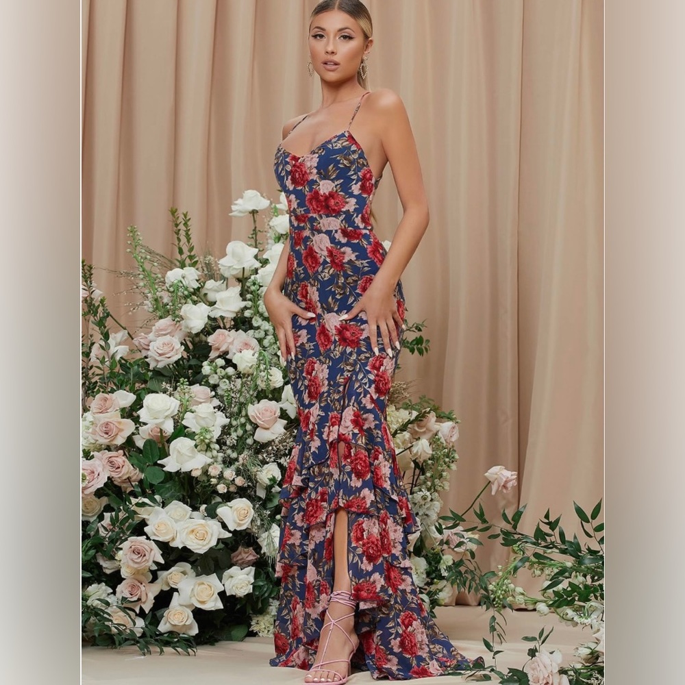 Floral mermaid dress